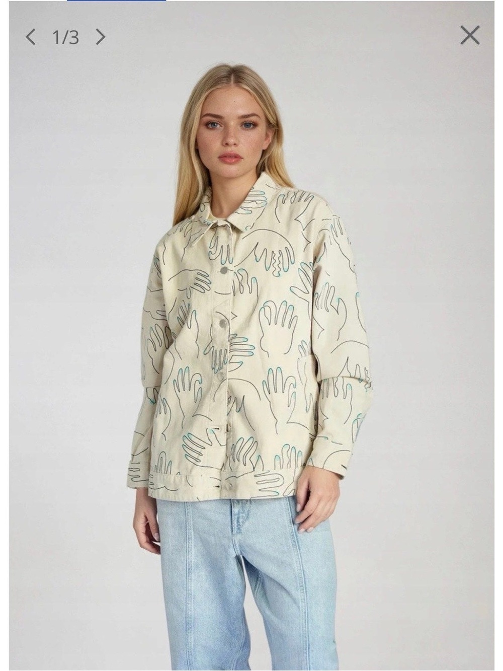Monki Hand Print Jacket
